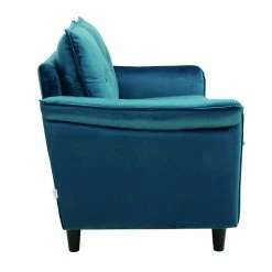 Canapé Design 2 Places En Tissu Velours Pétrole Et Bois Noir CLIFF - Miliboo & Stéphane Plaza -Canapé Soldes canape design 2 places en tissu velours petrole et bois noir cliff miliboo et stephane plaza 46523 5d03b7dd019ea 1200 675