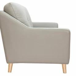 Canapé Design 3 Places Cuir Gris Et Bois Clair ARNOLD -Canapé Soldes canape design 3 places cuir gris et bois clair arnold 47853 5ed9129aa8d91 1200 675