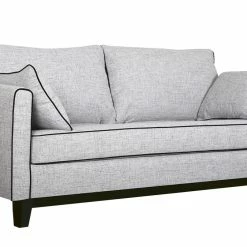 Canapé Design 3 Places En Tissu Gris Chiné Et Velours Noir HARRISON - Miliboo & Stéphane Plaza -Canapé Soldes canape design 3 places en tissu gris chine et velours noir harrison miliboo et stephane plaza 48592 5f6357794b0e6 1200 675