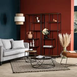 Canapé Design 3 Places En Tissu Gris Chiné Et Velours Noir HARRISON - Miliboo & Stéphane Plaza -Canapé Soldes canape design 3 places en tissu gris chine et velours noir harrison miliboo et stephane plaza 48592 5f63748816471 1200 675