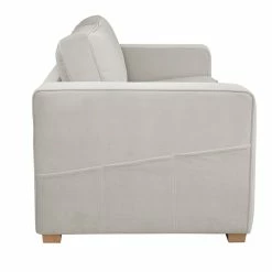 Canapé Design 3 Places En Tissu Velours Mat Grège Et Bois Clair GOTTA -Canapé Soldes canape design 3 places en tissu velours mat grege et bois clair gotta 50672 614dcdce71876 1200 675