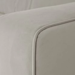 Canapé Design 3 Places En Tissu Velours Mat Grège Et Bois Clair GOTTA -Canapé Soldes canape design 3 places en tissu velours mat grege et bois clair gotta 50672 614dcdd8ed746 1200 675