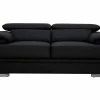 Canapé Design Avec Têtières Ajustables 2 Places Cuir Noir Et Acier Chromé EWING 1 Canapé Design Avec Têtières Ajustables 2 Places Cuir Noir Et Acier Chromé EWING -Canapé Soldes canape design avec tetieres ajustables 2 places cuir noir et acier chrome ewing 23225 62fe032e56a5d 1200 675