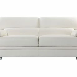 Canapé Soldes -Canapé Soldes canape design avec tetieres ajustables 3 places cuir blanc et acier chrome ewing 23224 62fe04a90cf8d 1200 675