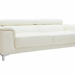 Canapé Design Avec Têtières Ajustables 3 Places Cuir Blanc Et Acier Chromé NEVADA 12 Canapé Design Avec Têtières Ajustables 3 Places Cuir Blanc Et Acier Chromé NEVADA -Canapé Soldes canape design avec tetieres ajustables 3 places cuir blanc et acier chrome nevada 23190 61421184ee6f6 1200 675