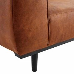 Canapé Design En Cuir Aspect Vieilli Marron Cognac 2-3 Places MORRIS -Canapé Soldes canape design en cuir aspect vieilli marron cognac 2 3 places morris 53931 63c80da7d6574 1200 675