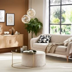 Canapé Scandinave 2-3 Places En Tissu Beige Et Bois Clair ISIS -Canapé Soldes canape scandinave 2 3 places en tissu beige et bois clair isis 52002 628657b99d985 1200 675