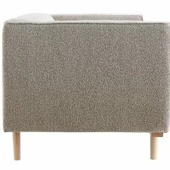 Canapé Scandinave 2-3 Places En Tissu Effet Laine Bouclée Taupe Et Bois Clair MORRIS -Canapé Soldes canape scandinave 2 3 places en tissu effet laine bouclee taupe et bois clair morris 51798 6283930bd3c78 1200 675