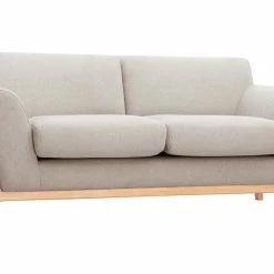 Canapé Scandinave 2 Places En Tissu Effet Velours Texturé Beige Et Bois Clair ASAKO -Canapé Soldes canape scandinave 2 places en tissu effet velours texture beige et bois clair asako 52050 63370227e0c61 1200 675
