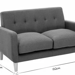 Canapé Scandinave 2 Places En Tissu Gris Foncé Et Bois Clair LUNA -Canapé Soldes canape scandinave 2 places en tissu gris fonce et bois clair luna 50294 618beb3e0f833 1200 675