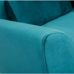 Canapé Scandinave 2 Places En Tissu Velours Bleu Pétrole Et Bois Clair EKTOR -Canapé Soldes canape scandinave 2 places en tissu velours bleu petrole et bois clair ektor 48094 5f0455f3170e5 1200 675