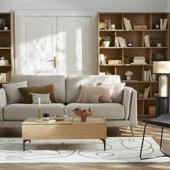 Canapé Scandinave 3 Places En Tissu Beige Naturel Et Bois Clair VOGUE -Canapé Soldes canape scandinave 3 places en tissu beige naturel et bois clair vogue 51993 63d7c2866c361 1200 675