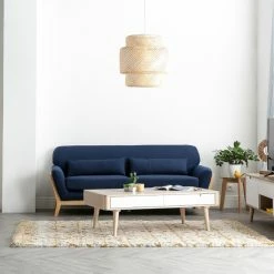 Canapé Scandinave 3 Places En Tissu Bleu Foncé Et Bois Clair YOKO -Canapé Soldes canape scandinave 3 places en tissu bleu fonce et bois clair yoko 40799 5d4802716b2c0 1200 675
