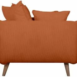 Canapé Scandinave 3 Places En Tissu Velours Côtelé Terre Brûlée Et Bois Clair OLYMPIA -Canapé Soldes canape scandinave 3 places en tissu velours cotele terre brulee et bois clair olympia 52008 624b11dbb030b 1200 675