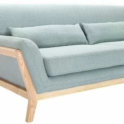 Canapé Scandinave 3 Places En Tissu Vert Lagon Et Bois Clair YOKO -Canapé Soldes canape scandinave 3 places en tissu vert lagon et bois clair yoko 40800 5bbcc61c311ec 1200 675