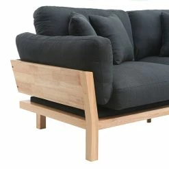 Canapé Scandinave Déhoussable 3 Places En Tissu Gris Anthracite Et Bois Clair KYO -Canapé Soldes canape scandinave dehoussable 3 places en tissu gris anthracite et bois clair kyo 44231 5bb374e34dea0 1200 675