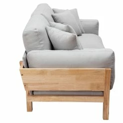 Canapé Scandinave Déhoussable 3 Places En Tissu Gris Clair Et Bois Clair KYO -Canapé Soldes canape scandinave dehoussable 3 places en tissu gris clair et bois clair kyo 43657 5da73a8dd3ccd 1200 675