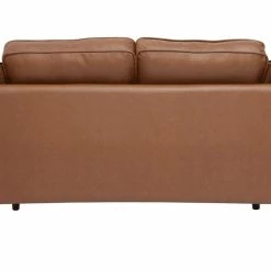 Canapé Vintage 2 Places Cuir Marron Et Bois Foncé BRADLEY -Canapé Soldes canape vintage 2 places cuir marron et bois fonce bradley 50931 620e2a7028e22 1200 675