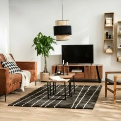 Canapé Vintage 3 Places Cuir Marron Cognac Aspect Vieilli Et Métal Noir SONNY -Canapé Soldes canape vintage 3 places cuir marron cognac aspect vieilli et metal noir sonny 51313 62b5cb765d99b 1200 675