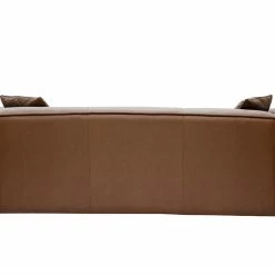 Canapé Vintage 3 Places Cuir Marron Et Bois Noir COBAIN -Canapé Soldes canape vintage 3 places cuir marron et bois noir cobain 50586 61dc15e216676 1200 675