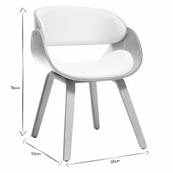 Chaise Design Blanc Et Bois Clair BENT -Canapé Soldes chaise design blanc et bois clair bent 42643 62fb4c4b9d853 1200 675