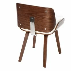 Chaise Design Blanc Et Bois Foncé RUBBENS -Canapé Soldes chaise design blanc et bois fonce rubbens 42649 5be591d1c422a 1200 675