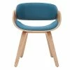 Chaise Design En Tissu Bleu Canard Et Bois Clair BENT -Canapé Soldes chaise design en tissu bleu canard et bois clair bent 48494 604798db95fe7 1200 675