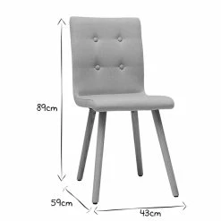 Chaise Design En Tissu Gris Clair Et Bois Clair Massif (lot De 2) HORTA 16 Chaise Design En Tissu Gris Clair Et Bois Clair Massif (lot De 2) HORTA -Canapé Soldes chaise design en tissu gris clair et bois clair massif lot de 2 horta 42355 62deab8500b2b 1200 675
