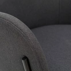 Chaise Design En Tissu Gris Et Métal Noir TULUM -Canapé Soldes chaise design en tissu gris et metal noir tulum 49315 60b8a43bd73f9 1200 675