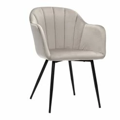 Chaise Design En Tissu Velours Taupe Et Métal Noir MILLY -Canapé Soldes chaise design en tissu velours taupe et metal noir milly 51667 63db78c0abee8 1200 675