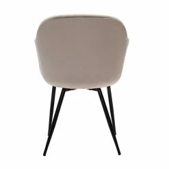 Chaise Design En Tissu Velours Taupe Et Métal Noir MILLY -Canapé Soldes chaise design en tissu velours taupe et metal noir milly 51667 63db78d0ba905 1200 675