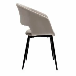 Chaise Design En Tissu Velours Taupe Et Métal Noir PRISMA -Canapé Soldes chaise design en tissu velours taupe et metal noir prisma 51591 63bfd0945ca14 1200 675