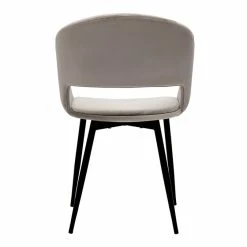 Chaise Design En Tissu Velours Taupe Et Métal Noir PRISMA -Canapé Soldes chaise design en tissu velours taupe et metal noir prisma 51591 63bfd095e6537 1200 675