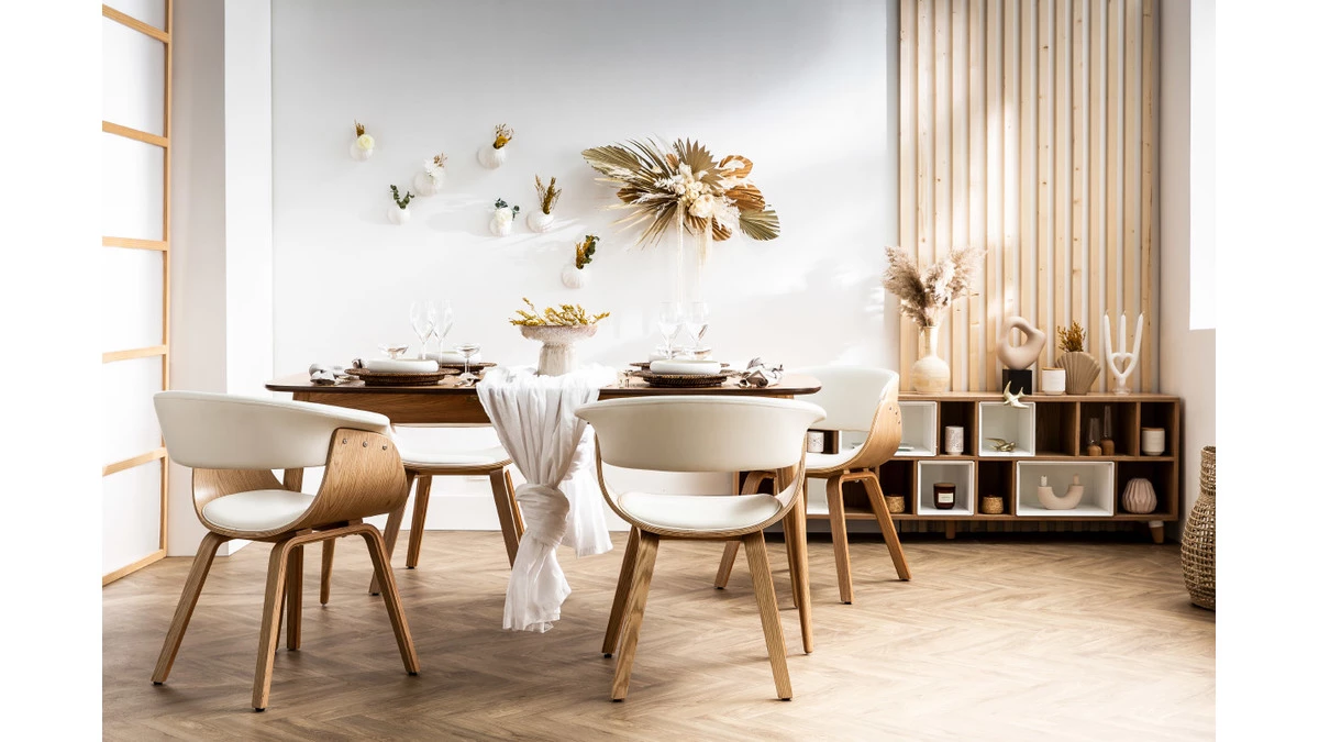 Chaise Design Noir Et Bois Clair BENT 9 Chaise Design Noir Et Bois Clair BENT – Image 7