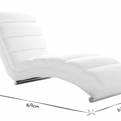 Chaise Longue / Fauteuil Design Noir Et Acier Chromé TAYLOR -Canapé Soldes chaise longue fauteuil design noir et acier chrome taylor 21729 5e96c8e377474 1200 675