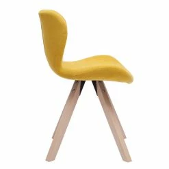 Chaise Scandinave En Tissu Effet Velours Jaune Moutarde Et Bois Clair Massif ANYA -Canapé Soldes chaise scandinave en tissu effet velours jaune moutarde et bois clair massif anya 49439 63ff56db0ec43 1200 675