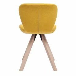 Chaise Scandinave En Tissu Effet Velours Jaune Moutarde Et Bois Clair Massif ANYA -Canapé Soldes chaise scandinave en tissu effet velours jaune moutarde et bois clair massif anya 49439 63ff56dd8110a 1200 675