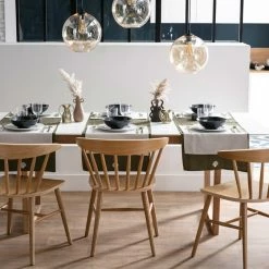 Chaises à Barreaux Bois Clair Chêne (lot De 2) DARIA -Canapé Soldes chaises a barreaux bois clair chene lot de 2 daria 50036 615d596889d0b 1200 675