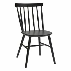 Chaises à Barreaux Bois Noir (lot De 2) COLBERT -Canapé Soldes chaises a barreaux bois noir lot de 2 colbert 51766 6294817cbed45 1200 675
