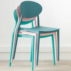 Chaises Design Empilables Bleu Canard (lot De 2) ANNA 18 Chaises Design Empilables Bleu Canard (lot De 2) ANNA -Canapé Soldes chaises design empilables bleu canard lot de 2 anna 42899 5c59bcc804f04 1200 675