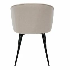 Chaises Design En Tissu Effet Velours Beige Et Métal Noir (lot De 2) SERIF -Canapé Soldes chaises design en tissu effet velours beige et metal noir lot de 2 serif 51176 627cb6808679a 1200 675