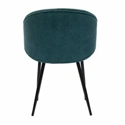 Chaises Design En Tissu Effet Velours Bleu Canard Et Métal Noir (lot De 2) ROSALIE -Canapé Soldes chaises design en tissu effet velours bleu canard et metal noir lot de 2 rosalie 52664 63b83f80632e2 1200 675