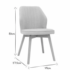 Chaises Design En Tissu Effet Velours Gris Et Bois Clair Massif (lot De 2) FANETTE -Canapé Soldes chaises design en tissu effet velours gris et bois clair massif lot de 2 fanette 53321 637b92e332eb4 1200 675