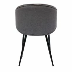 Chaises Design En Tissu Effet Velours Gris Et Métal Noir (lot De 2) ROSALIE -Canapé Soldes chaises design en tissu effet velours gris et metal noir lot de 2 rosalie 52663 63b83f3b12dea 1200 675