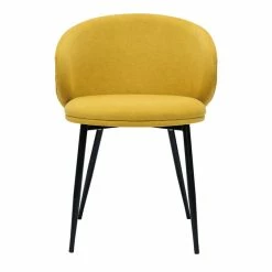 Chaises Design En Tissu Effet Velours Jaune Moutarde Et Métal Noir (lot De 2) ROSALIE -Canapé Soldes chaises design en tissu effet velours jaune moutarde et metal noir lot de 2 rosalie 52662 63ff3a4dd006a 1200 675