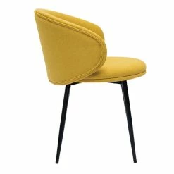 Chaises Design En Tissu Effet Velours Jaune Moutarde Et Métal Noir (lot De 2) ROSALIE -Canapé Soldes chaises design en tissu effet velours jaune moutarde et metal noir lot de 2 rosalie 52662 63ff3a549368a 1200 675