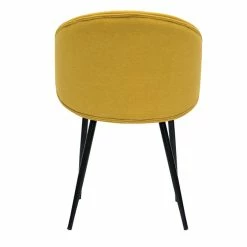 Chaises Design En Tissu Effet Velours Jaune Moutarde Et Métal Noir (lot De 2) ROSALIE -Canapé Soldes chaises design en tissu effet velours jaune moutarde et metal noir lot de 2 rosalie 52662 63ff3a572fe6f 1200 675