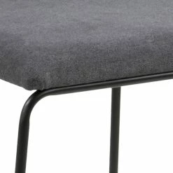 Chaises Design En Tissu Gris Et Métal Noir (lot De 2) FLORE -Canapé Soldes chaises design en tissu gris et metal noir lot de 2 flore 49335 5fd24ced3274e 1200 675