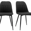 Chaises Design En Tissu Gris Foncé Et Métal Noir (lot De 2) FUSE -Canapé Soldes chaises design en tissu gris fonce et metal noir lot de 2 fuse 51602 62bf0599ec4f5 1200 675