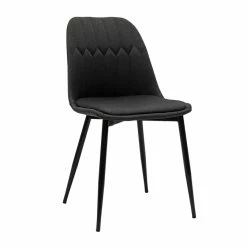 Chaises Design En Tissu Gris Foncé Et Métal Noir (lot De 2) FUSE -Canapé Soldes chaises design en tissu gris fonce et metal noir lot de 2 fuse 51602 62bf05a57e8c2 1200 675